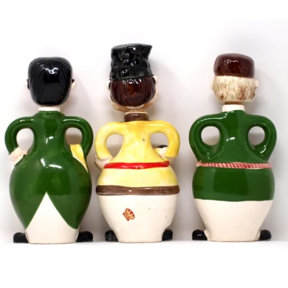 SOLD! - Rare Set of 3 Wine and Vodka Liquor Decanters, Davar Pro Originals - Picture 6 of 10
